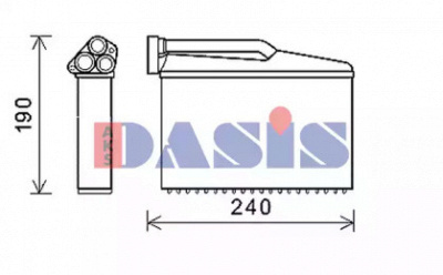 AKS DASIS 059220n -  Теплообменник, отопление салона